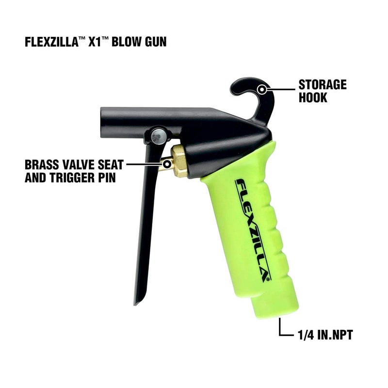 Flexzilla مجموعة مسدس النفخ Flexzilla X1، 10 قطع، زيلاغرين - AG1500FZKIT - Image 3